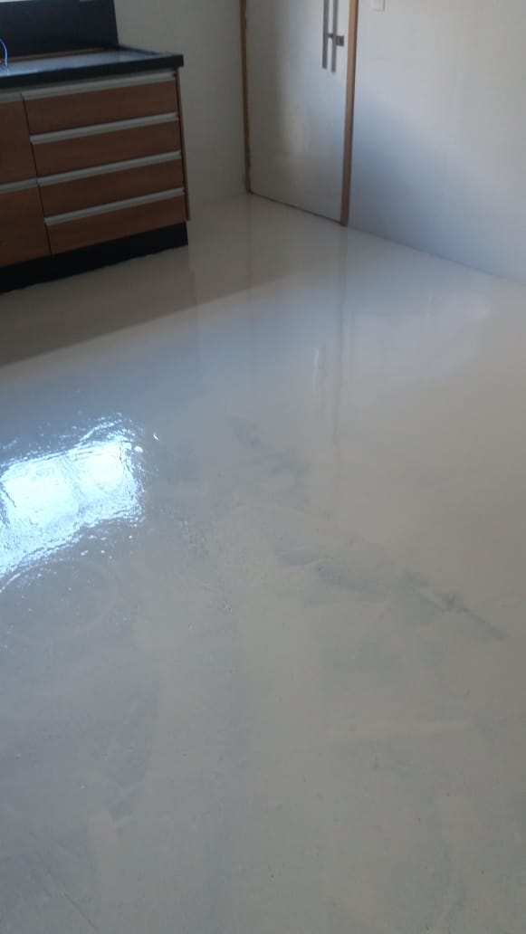 Resina Epóxi Bege Cozinha