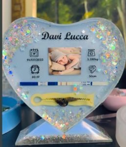 Eternização com resina epóxi