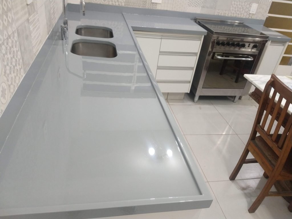 Resina Epóxi Pias e Bancadas de Cozinha!