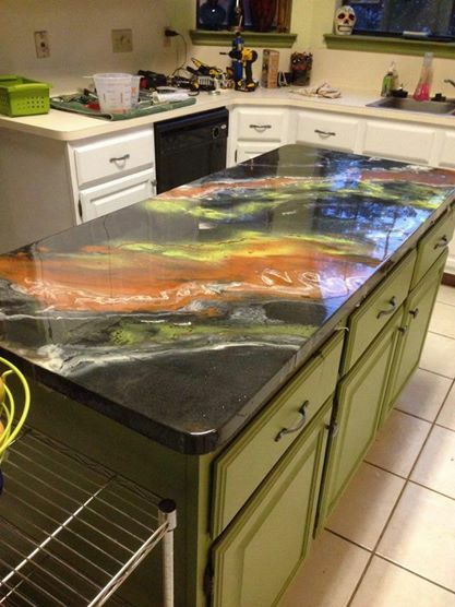 Resina Epóxi Pias e Bancadas de Cozinha!